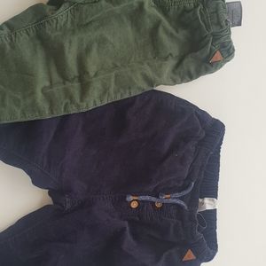 2 boys corduroy pants 2T warm